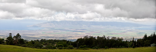 Blick von der Crater Road auf das Central Valley