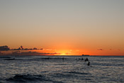 Sonnenuntergang am Waikiki Beach