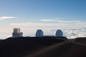 Subaru Telescope (links) und Keck Observatory (rechts)