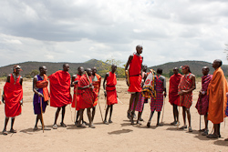 Willkommenstanz der Masai-Krieger