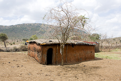Wohnhaus im Masai-Dorf